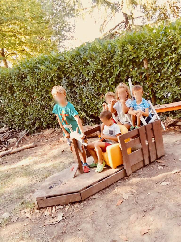 Il veliero in giardino